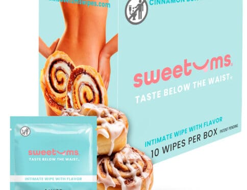 Sweetums intimate wipes cinnamonbun flavor intimate cleansers and personal cleansing care by sweetums.