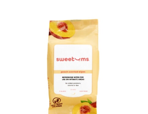 Sweetums intimate wipes peach scented intimate cleansers and personal cleansing care by sweetums.