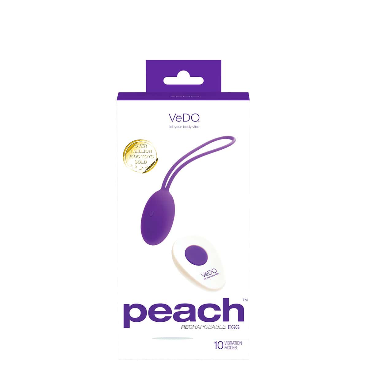 Buy VeDO Peach Egg Indigo kegel exercise device for pelvic floor muscle strengthening.