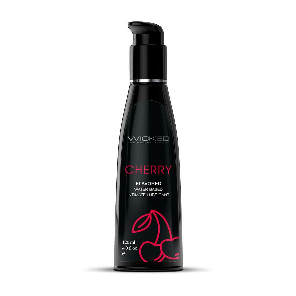 Wicked Aqua Cherry 4oz flavored lubricant by Wicked Sensual Care for yummy sex.