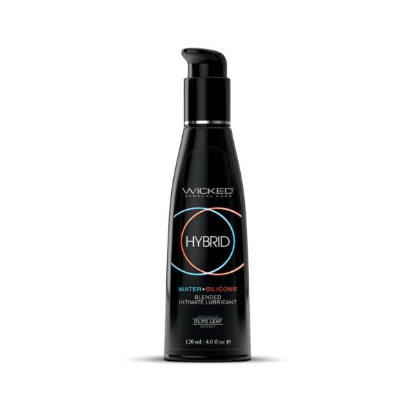 Buy and try Wicked Hybrid Fragrance Free 4oz hybrid personal lubricant by Wicked Sensual Care.