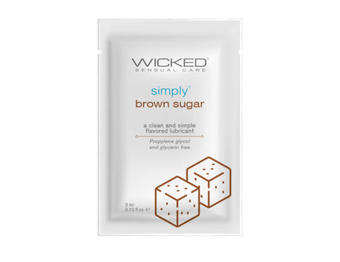 Buy and try wicked simply aqua packettes 144ct - brown sugar water based lubricant by wicked sensual care for your next sexual encounter with her.