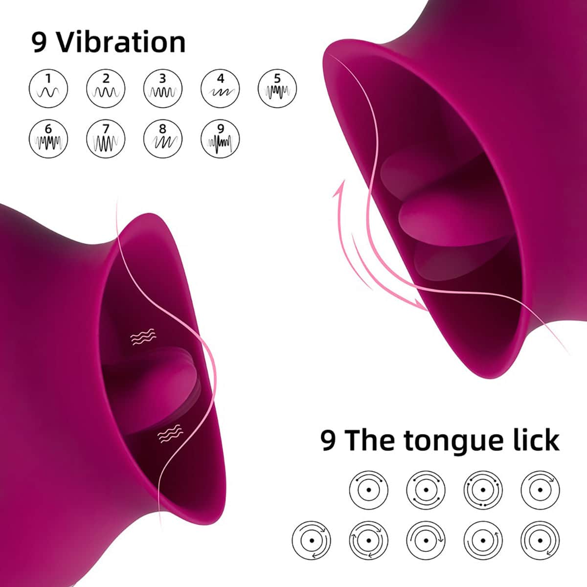 Alvina Luxury Tongue Vibrator Shop Online Buy a alvina luxury tongue vibrator magenta vibrator.