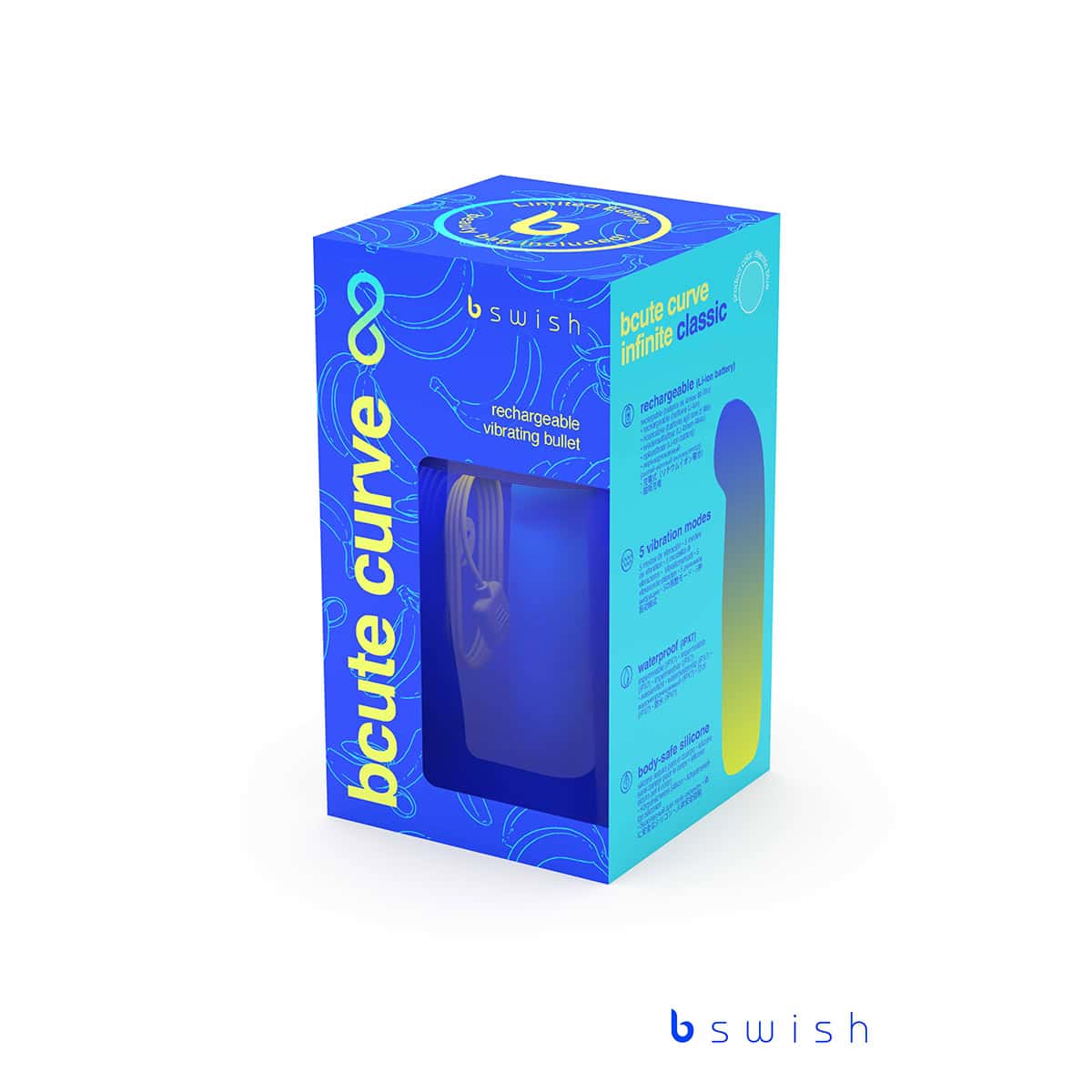 B Swish Bcute Classic Shop Online Buy a b swish bcute classic curve infinite limited edition electric blue vibrator.