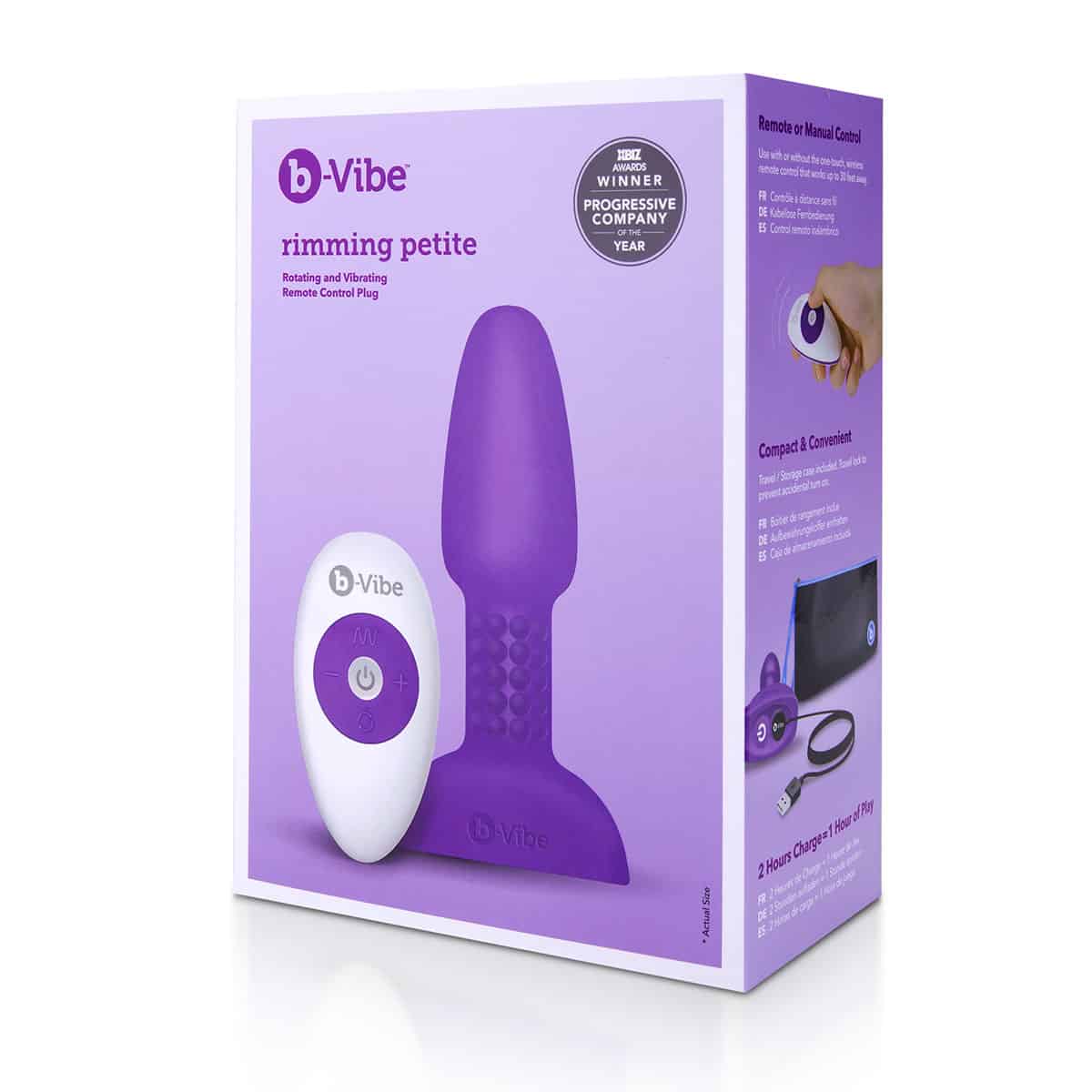 Buy a B-Vibe Rimming Petite Plug  Purple vibrator.