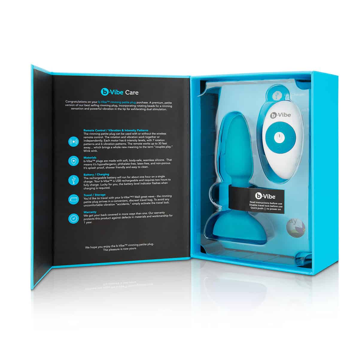 B Vibe Rimming Petite Plug Shop Online Buy a b-vibe rimming petite plug teal vibrator.