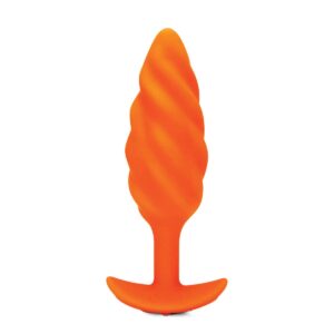 Buy a B-Vibe Texture Plug Swirl Orange Medium vibrator.