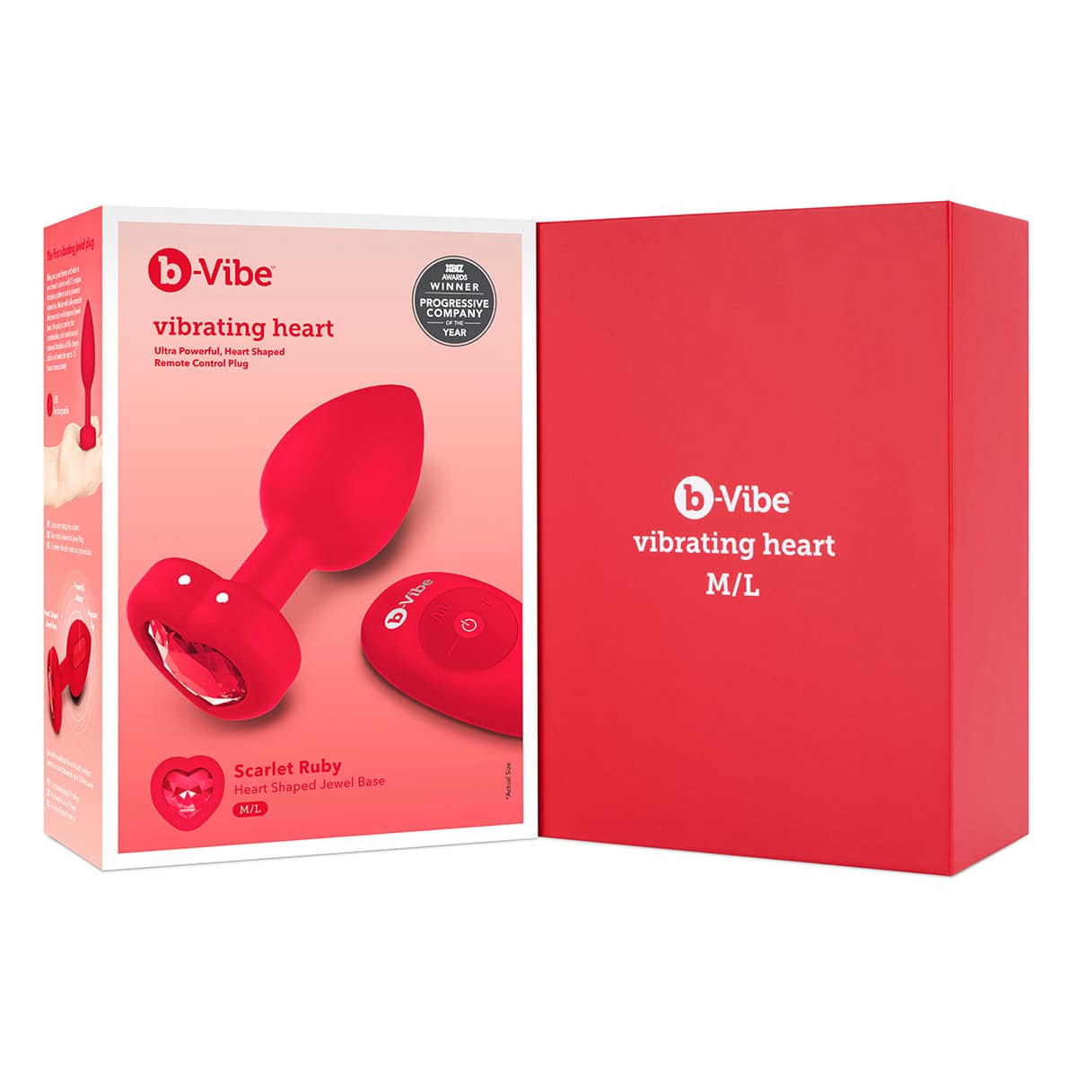B Vibe Vibrating Heart Plug Shop Online Buy a b-vibe vibrating heart plug medium-large scarlet ruby vibrator.