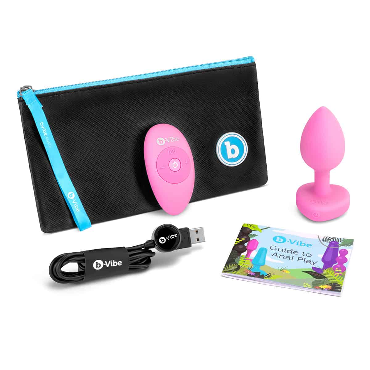 B Vibe Vibrating Heart Plug Shop Online Buy a b-vibe vibrating heart plug small-medium pink topaz vibrator.