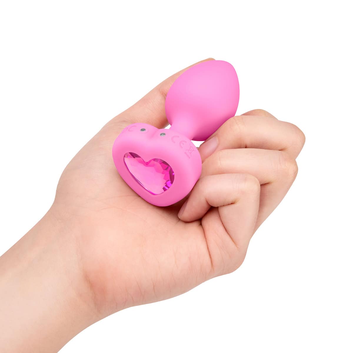 Buy a B-Vibe Vibrating Heart Plug Small-Medium  Pink Topaz vibrator.