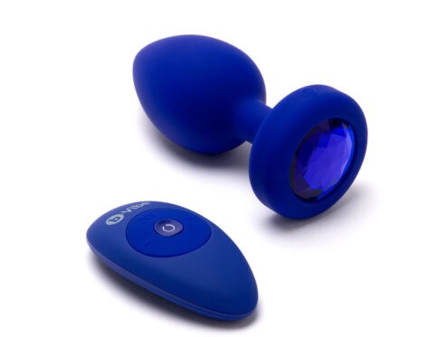 Buy a b-vibe vibrating jewel plug large/xlarge  blue sapphire vibrator.