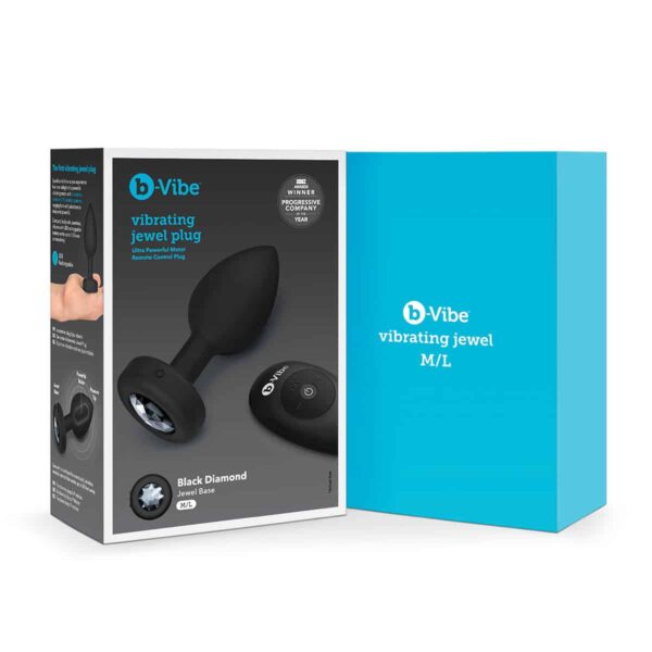Buy a B-Vibe Vibrating Jewel Plug Medium-Large  Black vibrator.