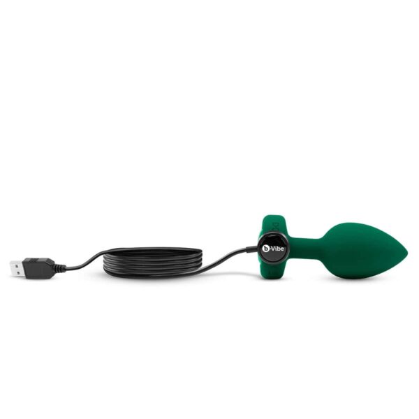 Buy a B-Vibe Vibrating Jewel Plug Medium-Large  Emerald vibrator.