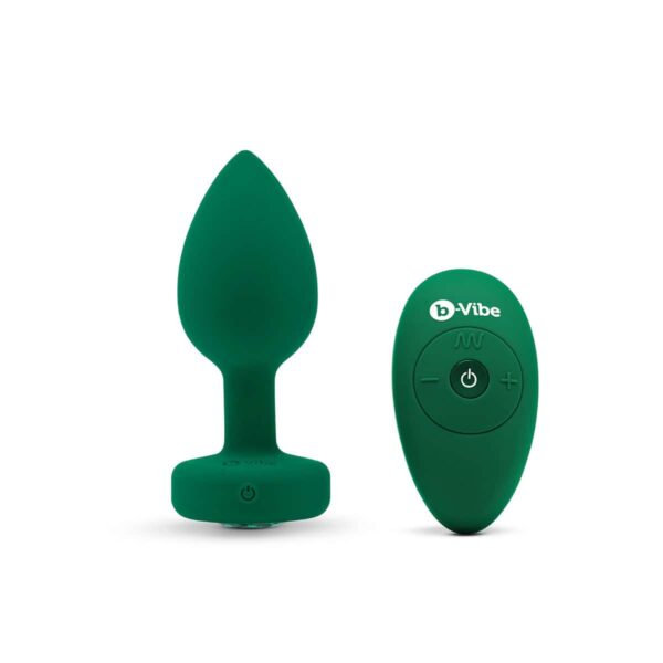 Buy a B-Vibe Vibrating Jewel Plug Medium-Large  Emerald vibrator.