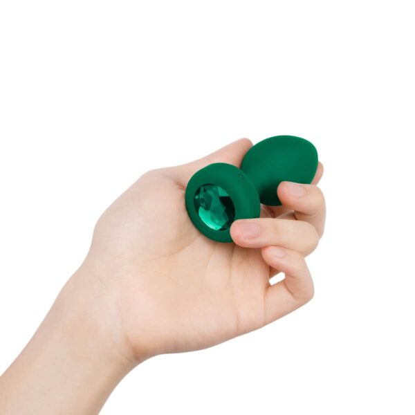 Buy a B-Vibe Vibrating Jewel Plug Medium-Large  Emerald vibrator.