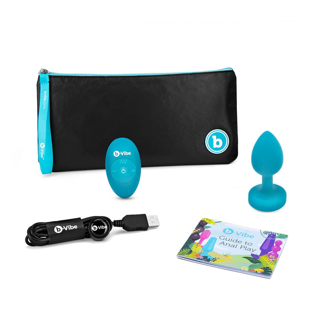 B Vibe Vibrating Jewel Plug Shop Online Buy a b-vibe vibrating jewel plug small-medium aqua vibrator.