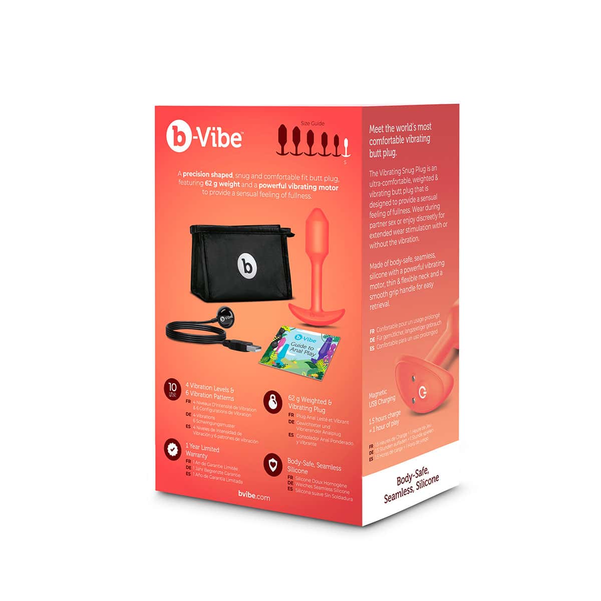 B Vibe Vibrating Snug Plug Shop Online Buy a b-vibe vibrating snug plug 1 s orange vibrator.