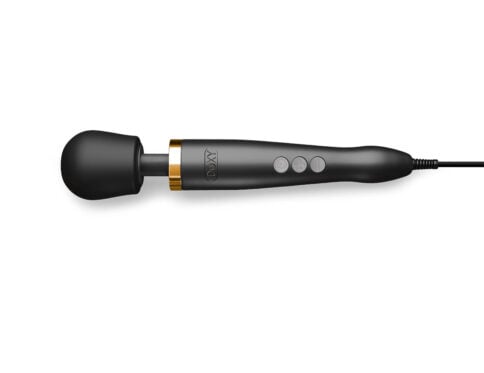 Buy a doxy die cast massager  matte black 24k gold vibrator.