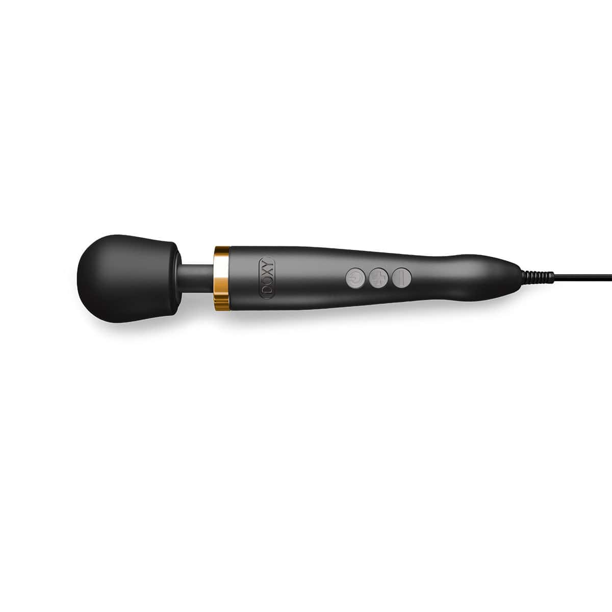 Buy a Doxy Die Cast Massager  Matte Black 24k Gold vibrator.