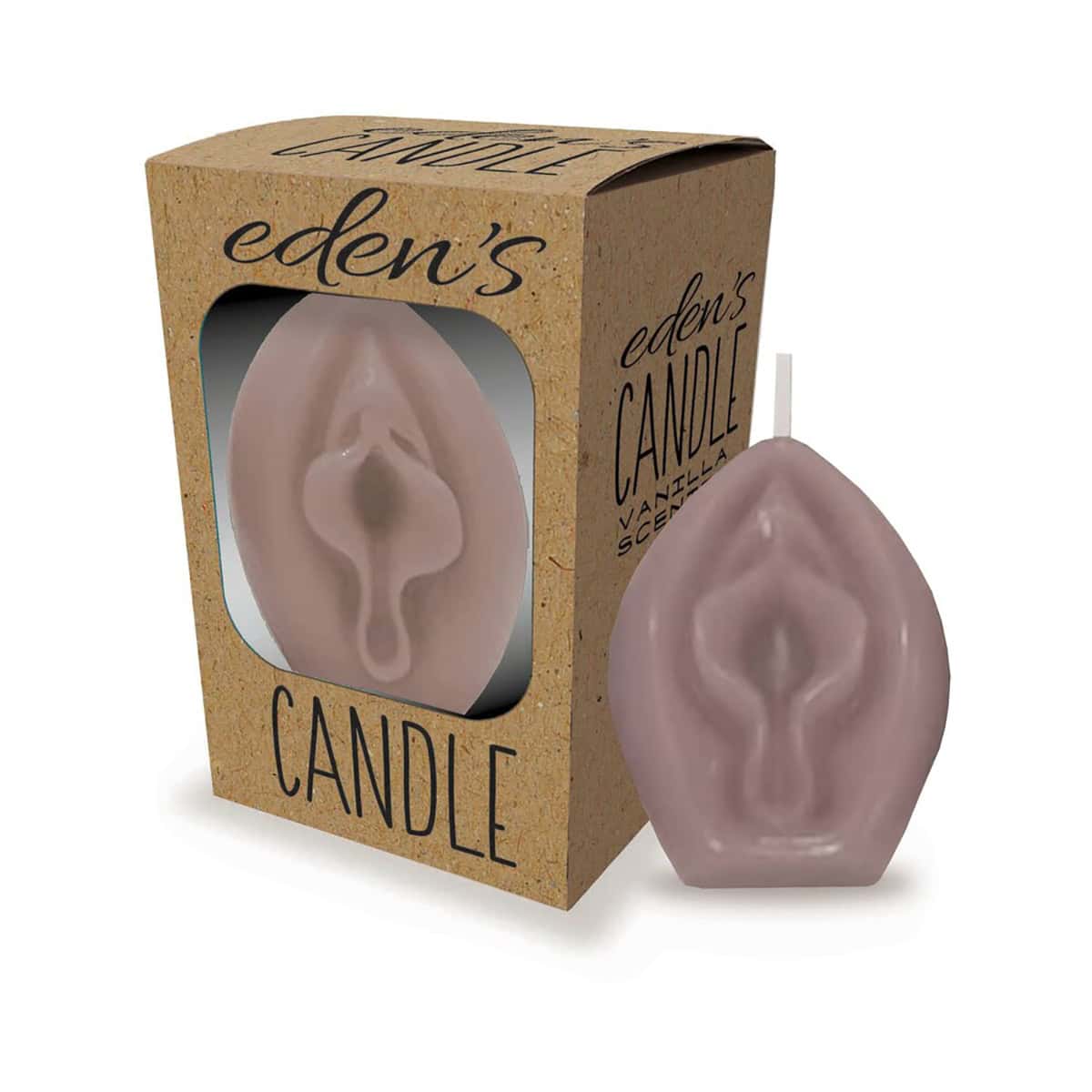 Buy  Eden's Vagina Candle Taupe book for her.