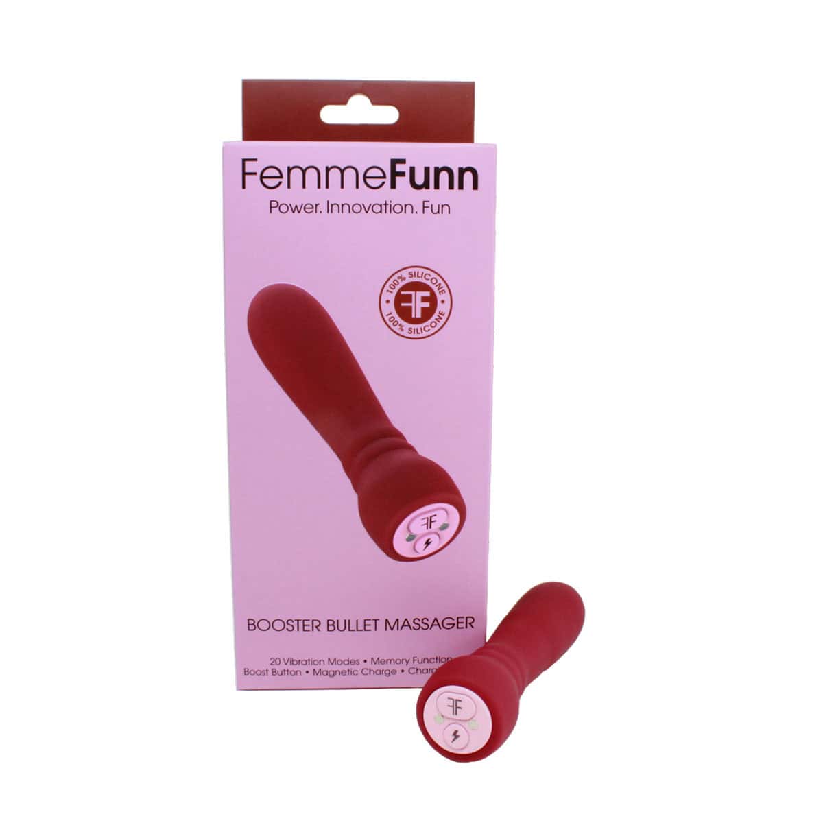 Femme Funn Booster Bullet Shop Online Buy a femme funn booster bullet maroon vibrator.