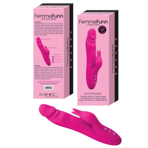 Buy a Femme Funn Booster Rabbit  Pink vibrator.