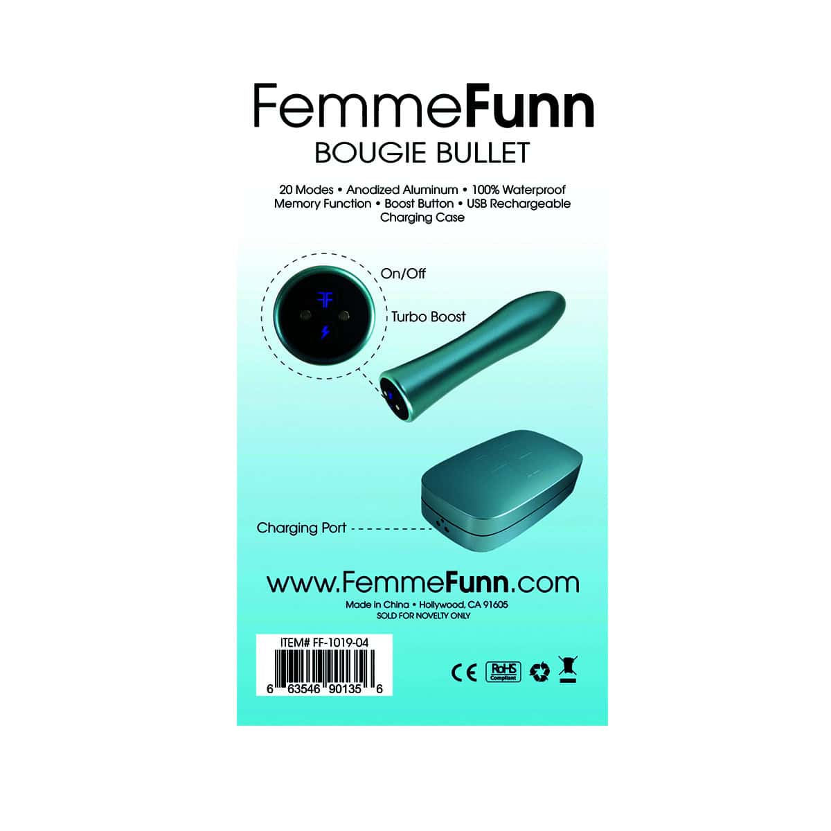 Buy a Femme Funn Bougie Bullet  Blue vibrator.