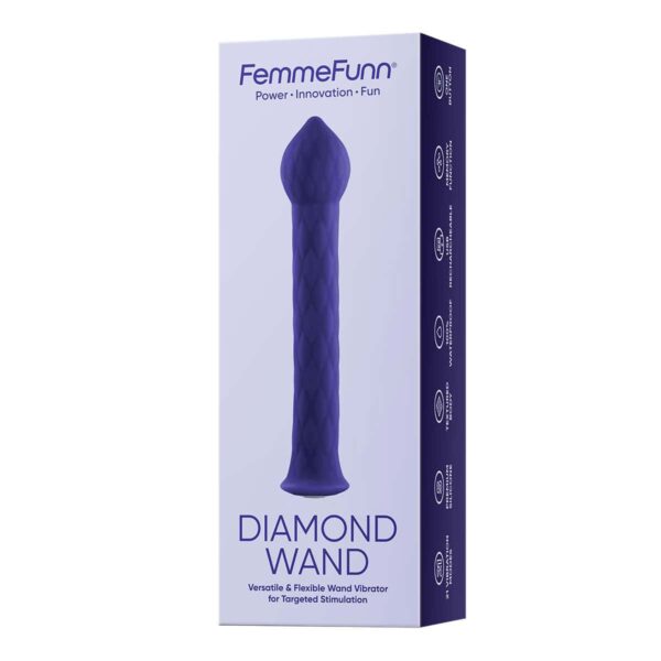 Buy a Femme Funn Diamond Wand  Dark Purple vibrator.