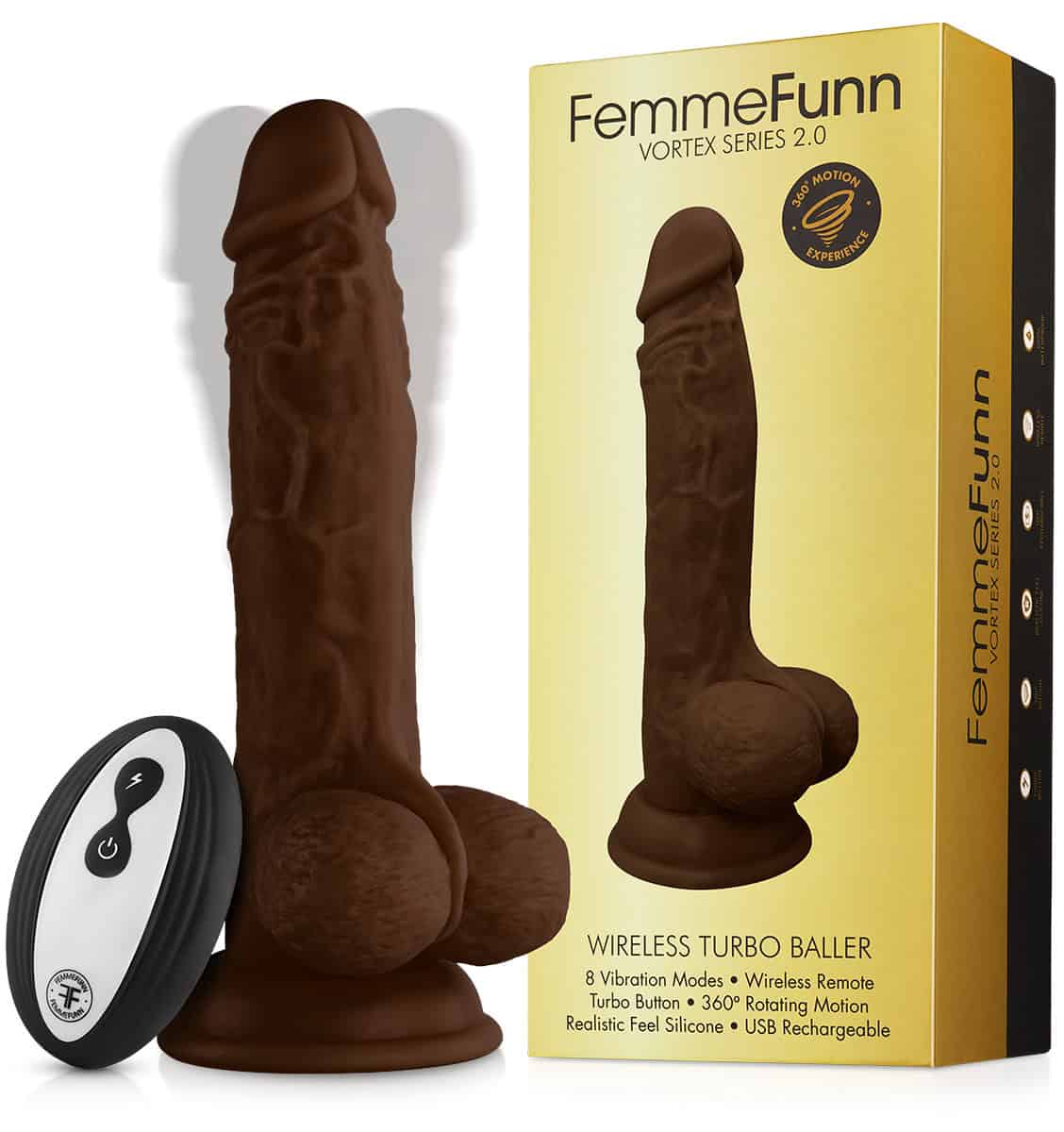 Buy a Femme Funn Wireless Turbo Baller  Cocoa vibrator.