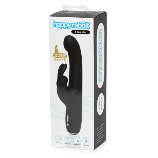 Buy a Happy Rabbit Slimline G-Spot  Black vibrator.
