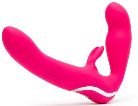 Buy a happy rabbit strapless strapon   pink vibrator.