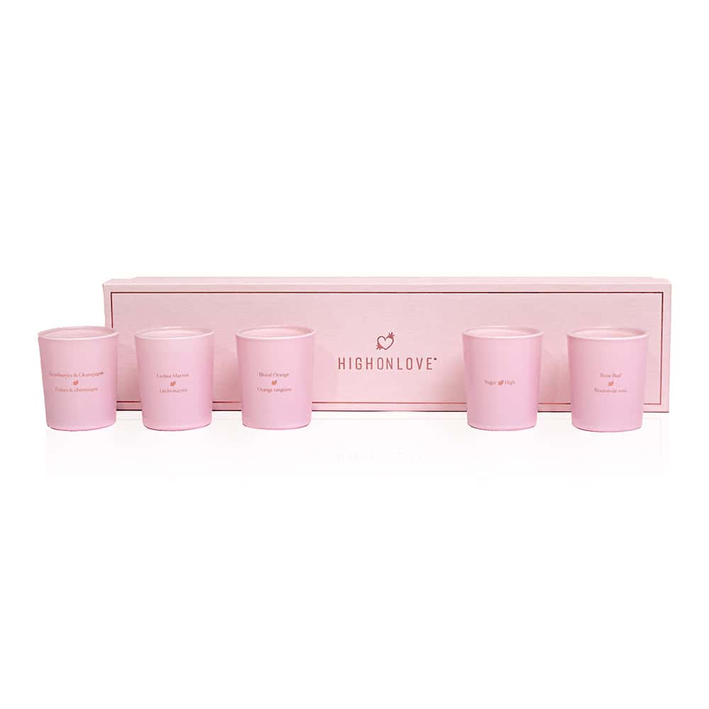 Buy  HighOnLove Mini Sensual Massage Candles Collection book for her.