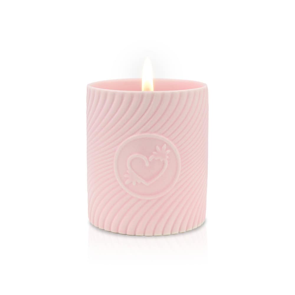 Buy HighOnLove Pink Massage Candle   Strawberry Champagne for her or him.