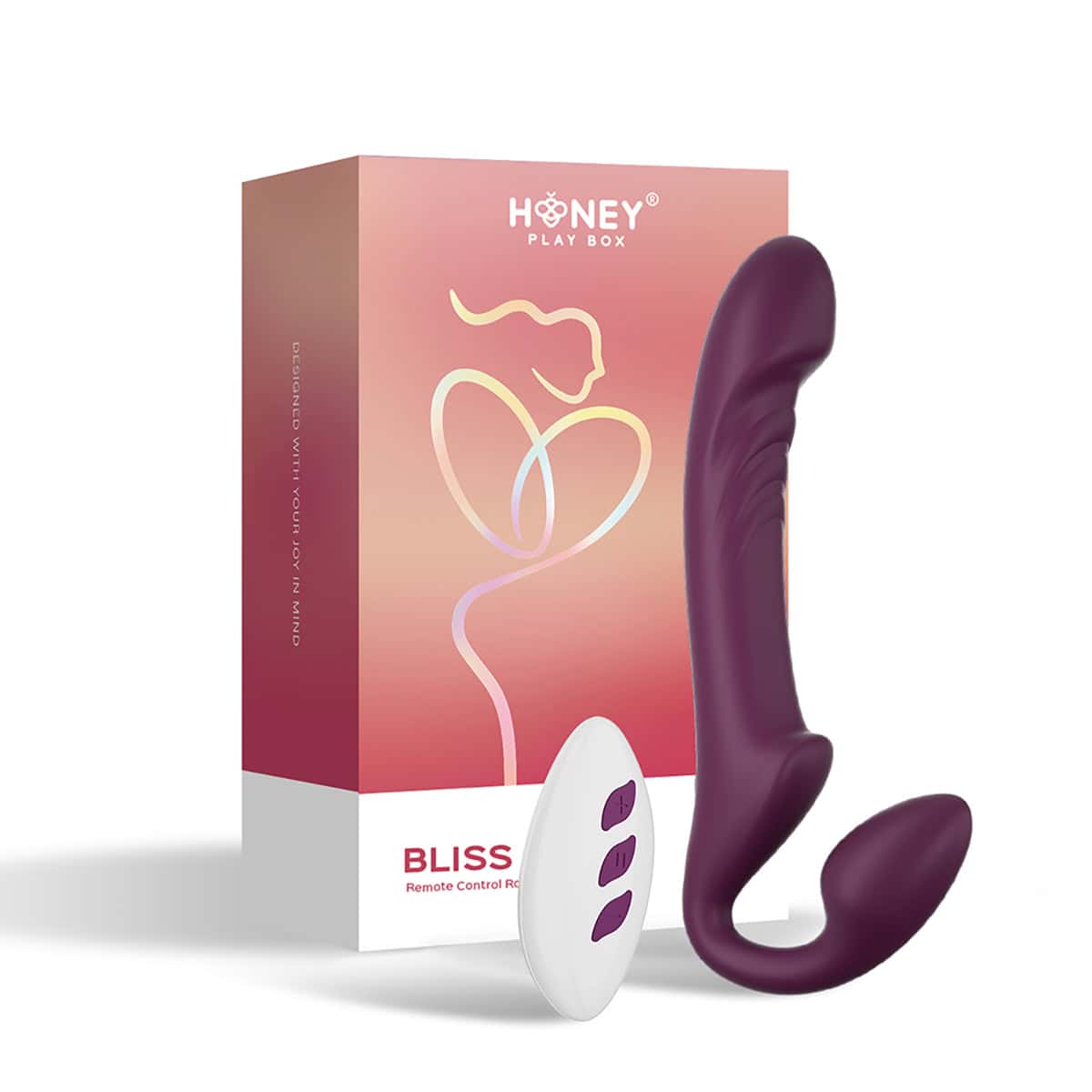 Buy a Honey Play Box Bliss Rotating Head Strapless StrapOn vibrator.