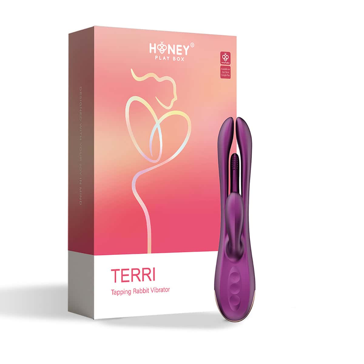 Buy a Honey Play Box Terri AppControlled Kinky Finger Tapping Rabbit Vibrator vibrator.