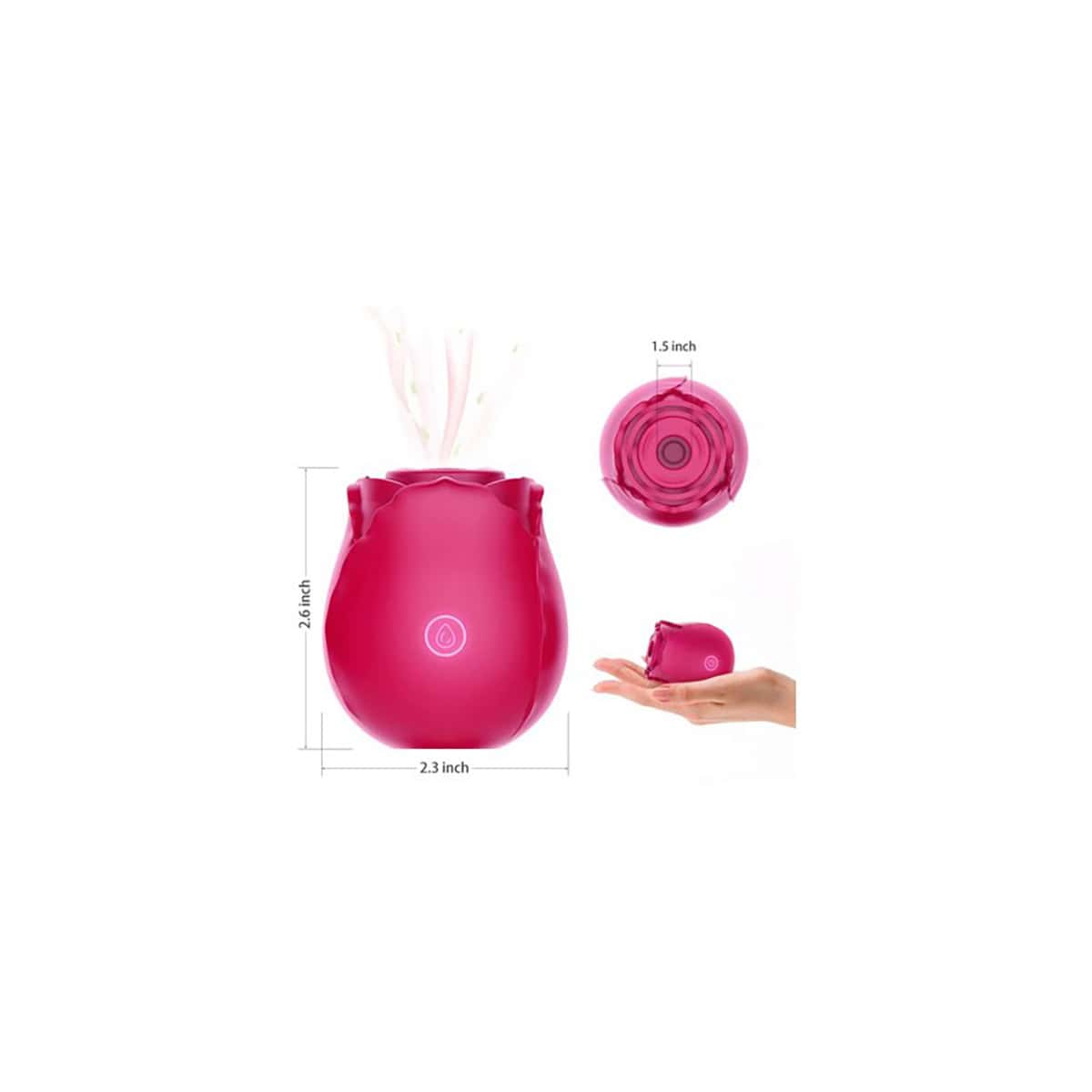 Inbloom Rosales Sucking Vibrator Shop Online Buy a inbloom rosales sucking vibrator red vibrator.