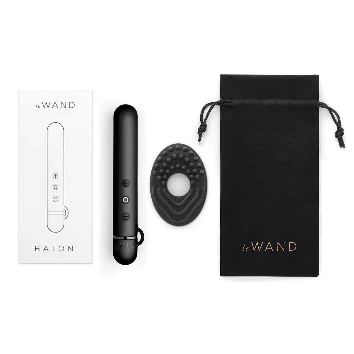 Le Wand Chrome Baton Shop Online Buy a le wand chrome baton black vibrator.
