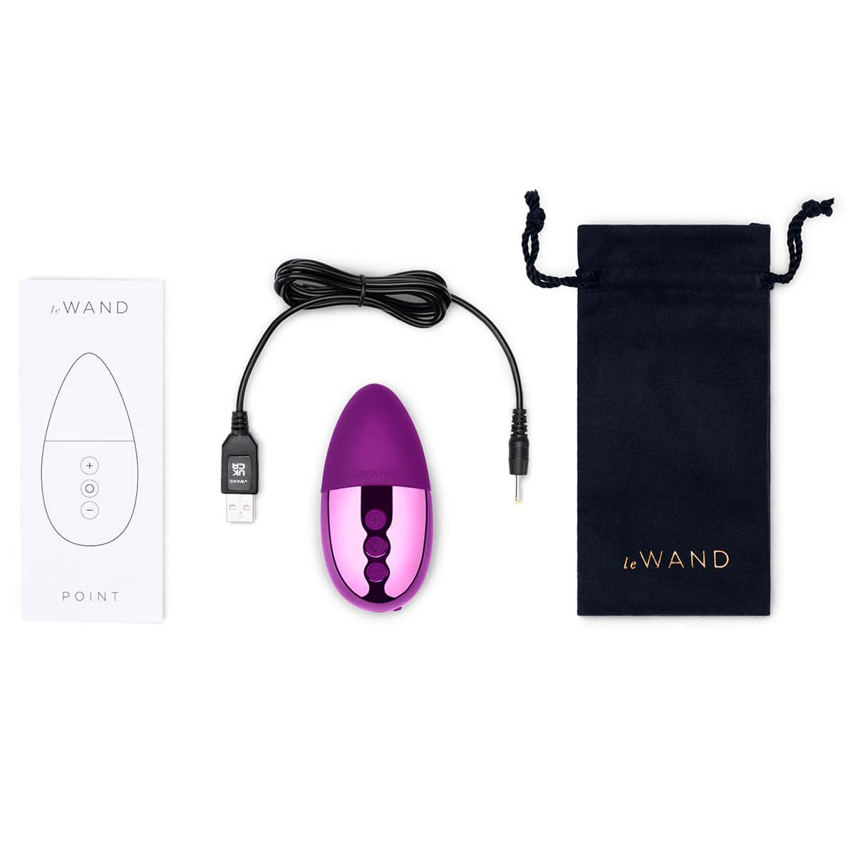 Le Wand Chrome Point Shop Online Buy a le wand chrome point dark cherry vibrator.