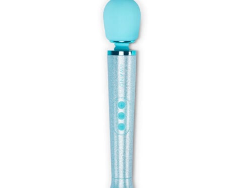 Buy a le wand massager  all that glimmers blue vibrator.