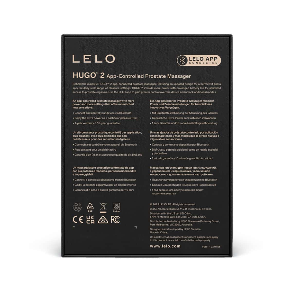 Lelo Hugo 2 Green Shop Online Buy a lelo hugo 2 green vibrator.