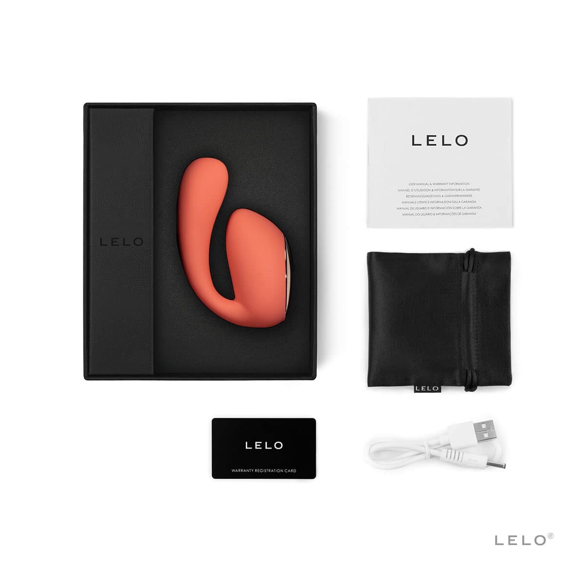 Lelo Ida Wave Shop Online Buy a lelo ida wave coral red vibrator.