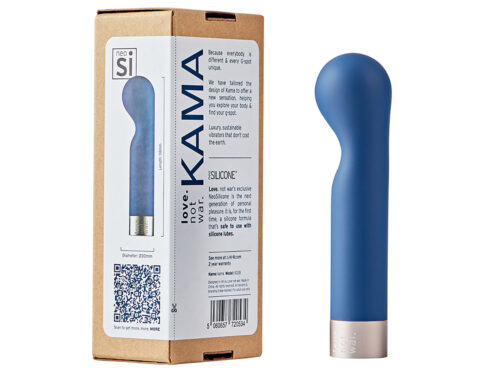 Buy a love not war kama head  blue vibrator.