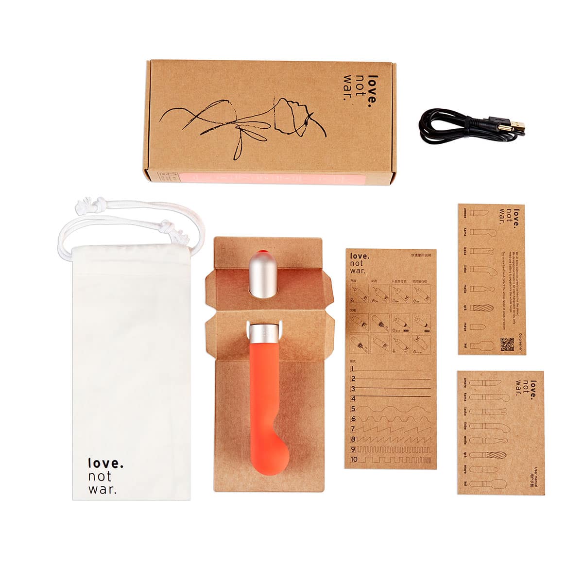 Love Not War Kama Shop Online Buy a love not war kama orange vibrator.