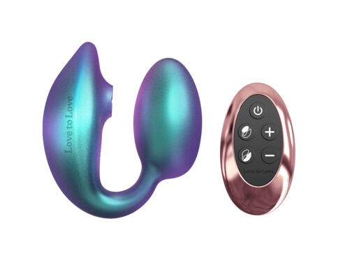 Buy a love to love wonderlover w/remote iridescent turquoise vibrator.