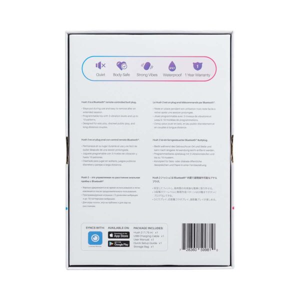 Buy a Lovense Hush 2 Vibrating Butt Plug  Medium vibrator.