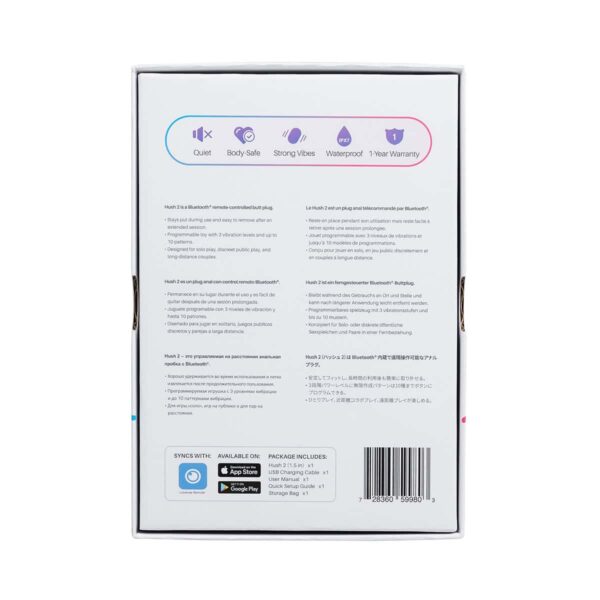 Buy a Lovense Hush 2 Vibrating Butt Plug  Small vibrator.