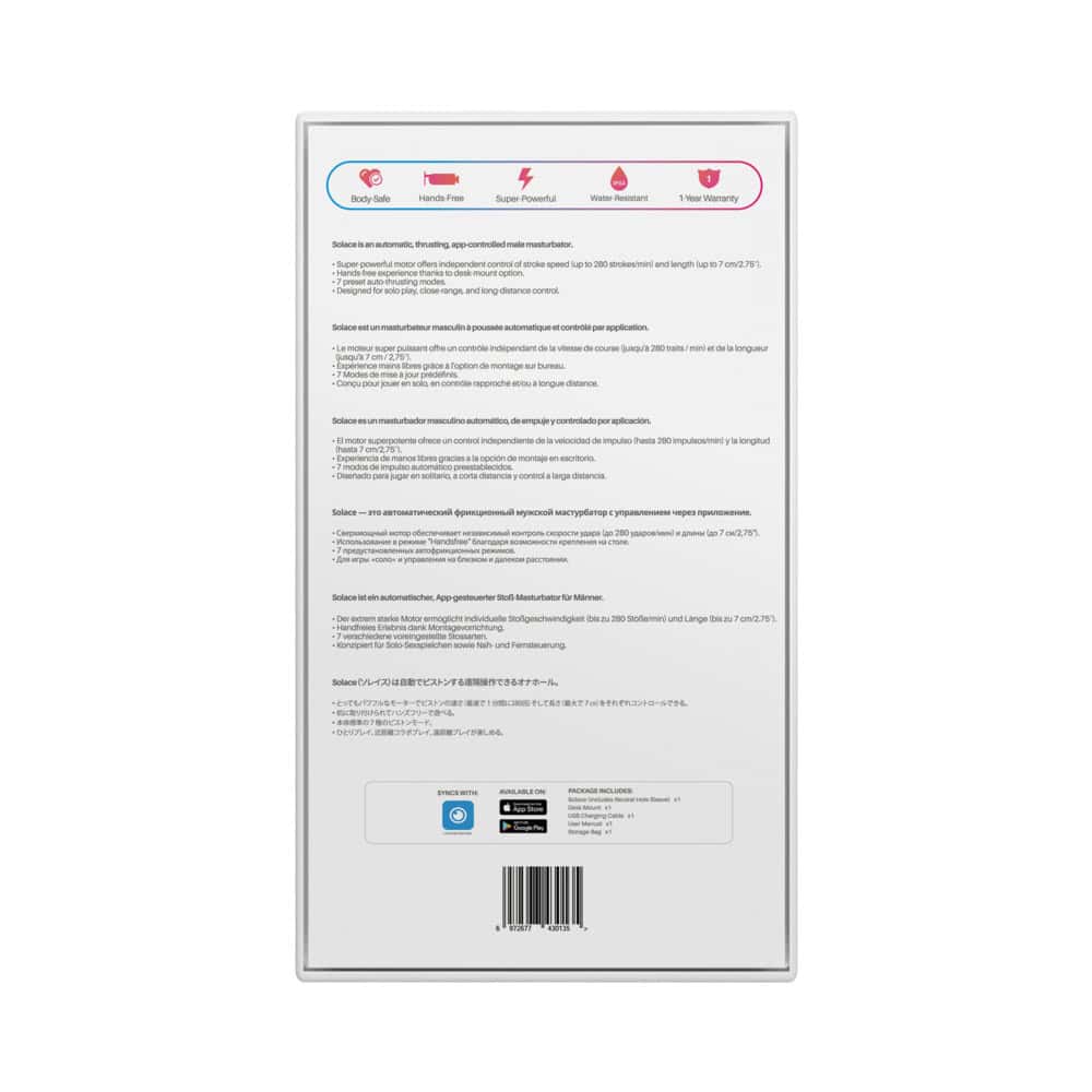 Lovense Solacethrusting Masturbator Shop Online Buy a lovense solacethrusting masturbator vibrator.
