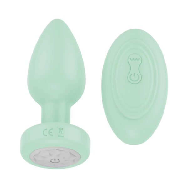 Buy a Luv Inc Pr17: Vibrating Plug W/ Remote Green vibrator.