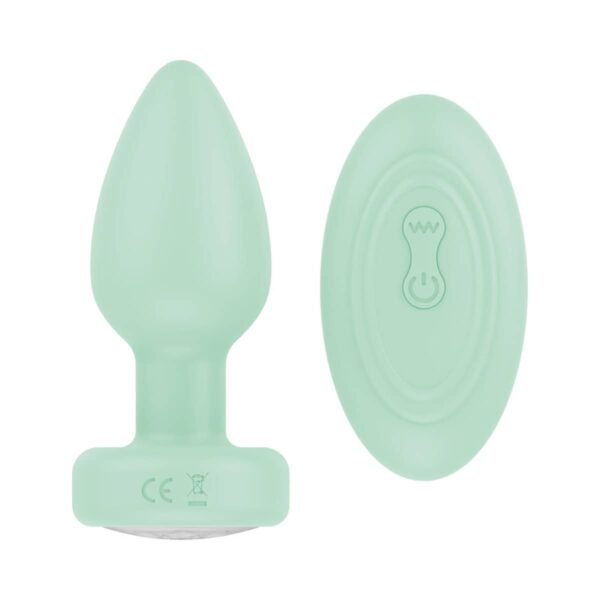 Buy a Luv Inc Pr17: Vibrating Plug W/ Remote Green vibrator.