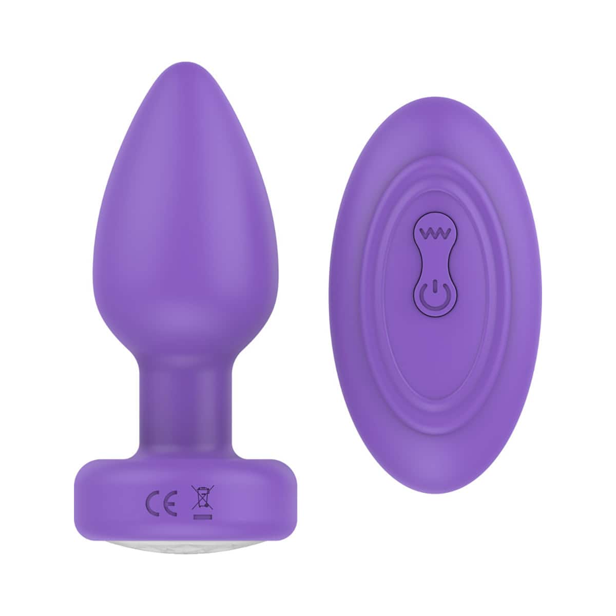 Buy a Luv Inc Pr17: Vibrating Plug W/ Remote Purple vibrator.